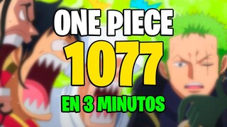 ONE PIECE 1077 en 3 MINUTOS ! M4T4R0N A UN INOCENTE !? | Full Haki Marco