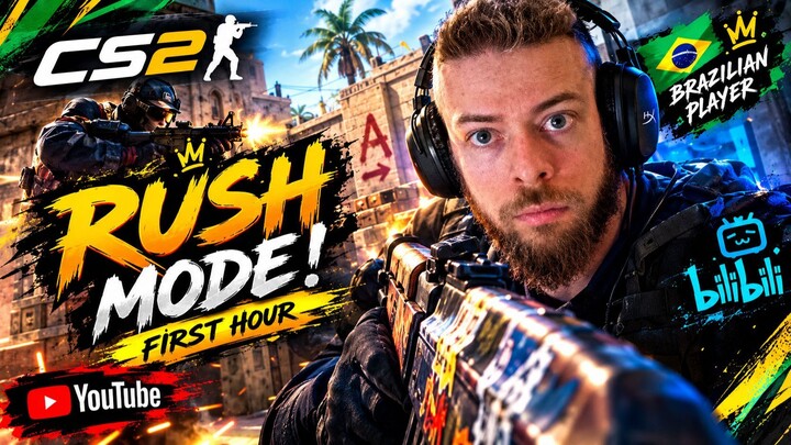 CS2 全新Rush模式初体验！🔥第一次玩就上头！NEW MODE RUSH CS 2 FEAT. ZENKII_TV