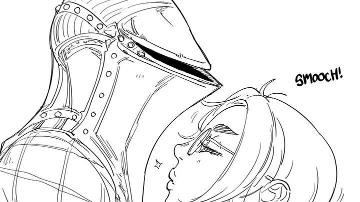 A Knight And His Dwarf GF | comic by baalbuddy