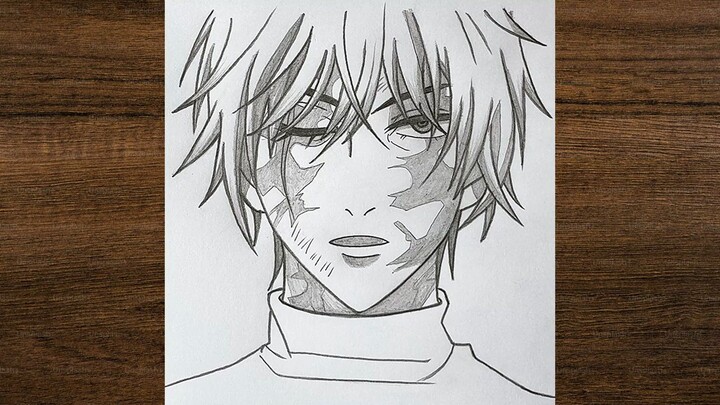Drawing Maki Zenin from Jujutsu Kaisen - Detailed Pencil Sketch | anime drawing