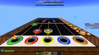 its guitar hero in minecraft