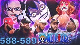 LAW SWITCHES STRAW HATS BODIES?! One Piece EP 588/589 REACTION