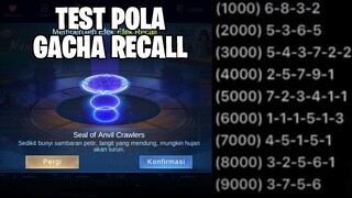 TEST POLA GACHA RECALL TAS TAS - APAKAH RILL BISA LANGSUNG DAPAT? MOBILE LEGENDS