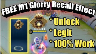 Free 2019 M1 Glory Recall Effect Legit | Mobile Legends: Bang Bang