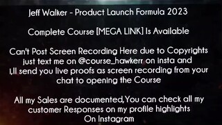 Jeff Walker Course Product Launch Formula 2023 Download