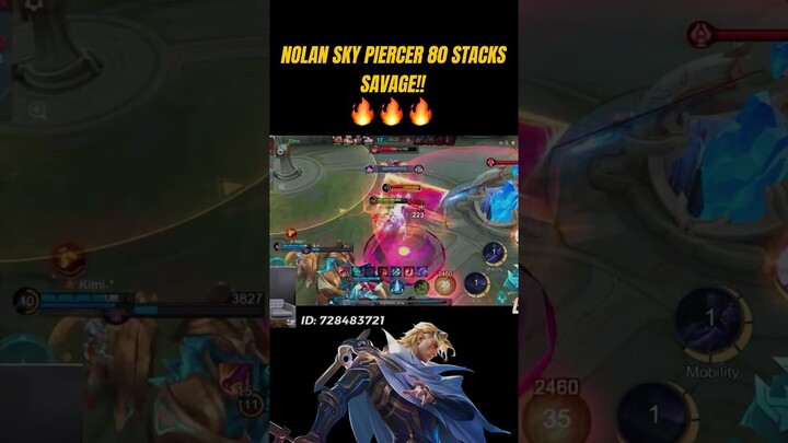 UNEXPECTED SAVAGE!! SKY PIERCER FULL STACK #mobilelegends #nolangameplay #mlbb #mlbbnextcreator #ml