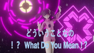 どういうことなの！？ What Do You Mean ! ？