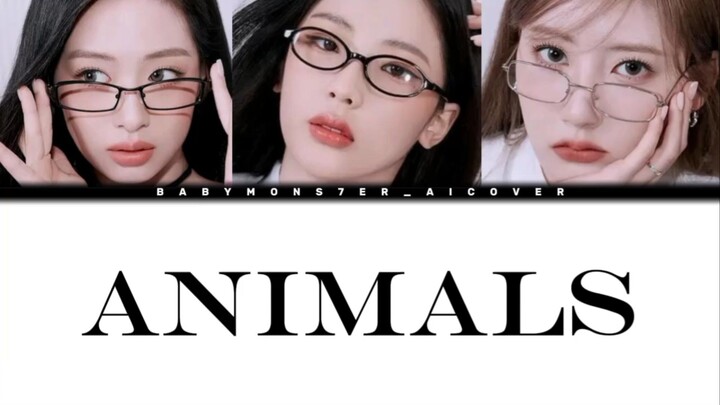 [AI COVER] ANIMALS X AHYEON & RUKA & RAMI org. by MAROON 5