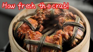 How fresh the crab!