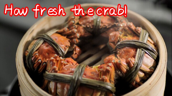 How fresh the crab!