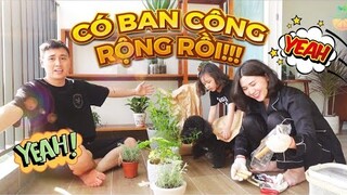 MỘT NGÀY CỦA NHÀ CAM , TRỒNG CÂY CHO BAN CÔNG THÔI