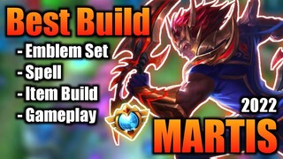 MARTIS BEST BUILD 2022 | TOP 1 GLOBAL MARTIS BUILD | MARTIS GAMEPLAY