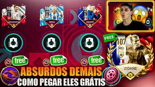 PEGUE ELES AGORA GRÁTIS🔥 ZIDANE 107 & MESSI,LEWA E MBAPPE 106 FÁCIL & GRÁTIS🤩 | FIFA MOBILE 23