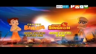 Chhota Bheem aur little Singham Monday to Friday 11:30AM & 2PM