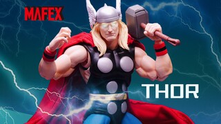 บุตรแห่งสายฟ้า บดขยี้ความมืดด้วยฟ้าร้อง! Mafex การ์ตูน ย้อนยุค Thor! 【การแบ่งปันของเล่น WIFI 】