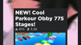PLAYING ROBLOX! (NEW! Cool Parkour Obby 775 Stages!) ❤🙏