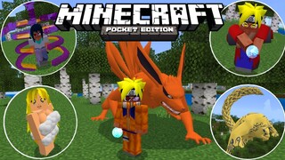 แจก+รีวิวแอดออนนารูโตะBedrockV2.1 โครตเจ๋ง!!มีของเยอะมากแถมสกิลเป็นแบบ5Dด้วย Minecraft pe 1.18.10