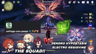 The Squad Vs Dendro Hypostasis & Electro Regisvine