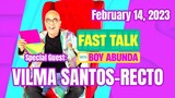 Fast Talk with Boy Abunda: Ms. Vilma Santos-Recto (Feb. 14, 2023)