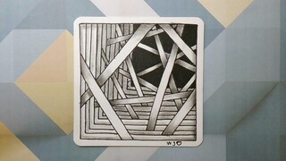 [Gambar]Menggambar pola Zentangle 