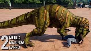 Jurassic World Evolution - 2 Metriacanthosaurus 2 Majungasaurus & 2 Carnotaurus Breakout & Fight!