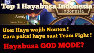 User Haya Wajib NONTON ! Tips Cara pakai Haya saat Team Fight ! #tutorialtipsandtrick