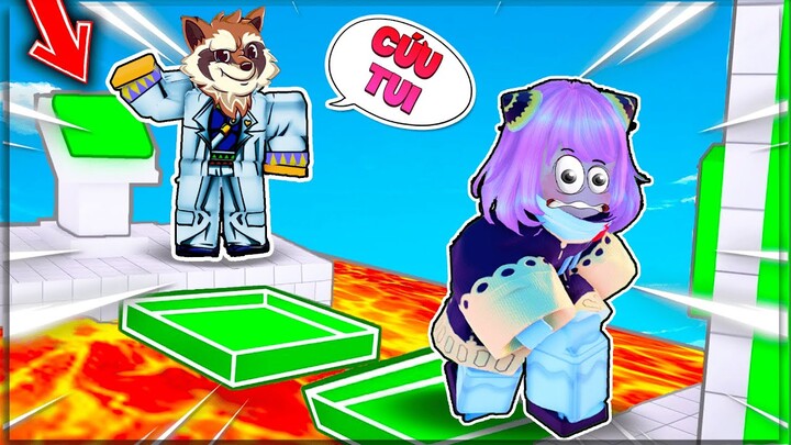 ROBLOX Thử Thách Parkour Cặp Đôi Qua Lava Cùng Tyjay Gaming Và Cái Kết - Teamwork Puzzles 2 (Obby)