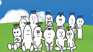 【MBTI动画】16种不同性格的小可爱的合照动作，太治愈啦！