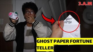GHOST PAPER FORTUNE TELLER THỬ THÁCH lúc 3 giờ sáng (ĐÃ SAI)_3AM Phúc Ghost TV