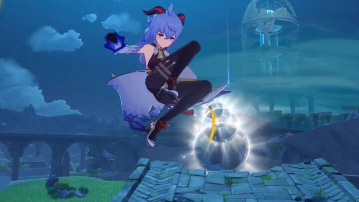This is the real visual feast, come get kicked by the female characters of Genshin Impact