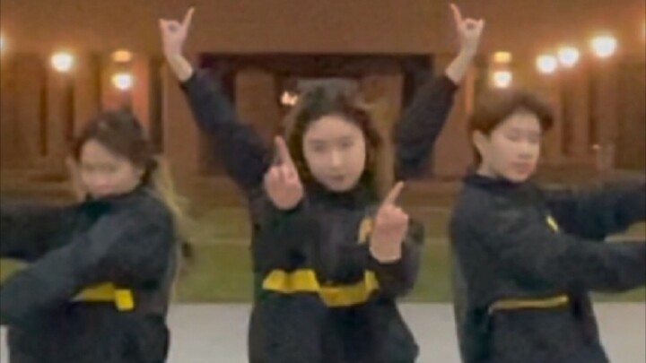 เต้นเพลง "Bitch Better Have My Money" หน้าอาคารเรียน ครั้งนี้ฉันไม่ได้ใส่เสื้อกันหนาวเลย