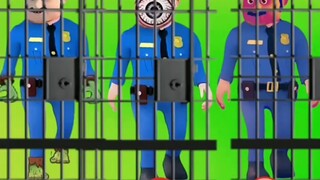 这三个警察有一个是怪兽变的