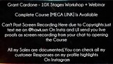 Grant Cardone Course 10X Stages Workshop + Webinar download