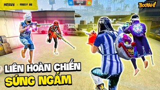 Team so tài tìm ra người bắn súng ngắm đỉnh nhất trong chế độ liên hoàn chiến | HEAVY Free Fire