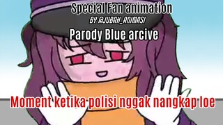 Moment Saat Ada razia dan rem loe blong (Blue arcive fan)