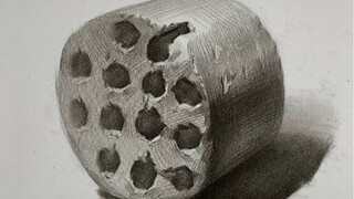 【رسم الطبيعة الصامتة】 طريقة رسم فحم العسل