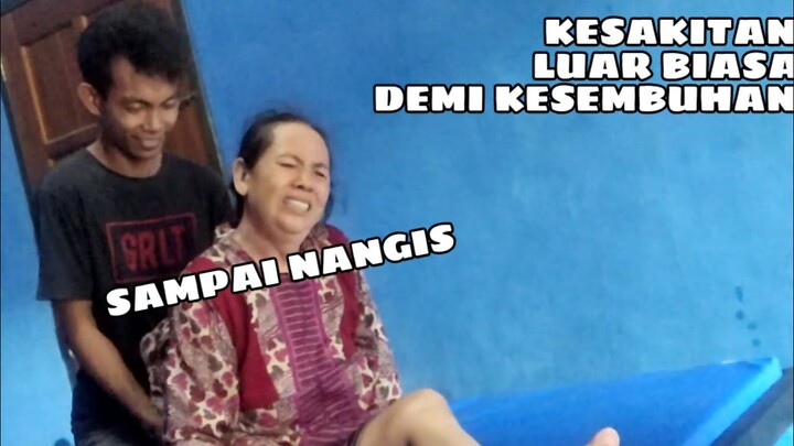 RELA MENAHAN SAKIT DEMI KESEMBUHAN STROKE AKIBAT KOLESTEROL - TOTOK SARAF