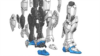 NXUG Bandai MG Freedom 2.0 Foot Reverse Modeling