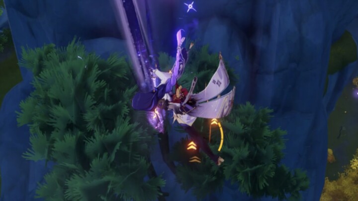 What happens to General Thunder when he changes back to a long handle during a drop attack