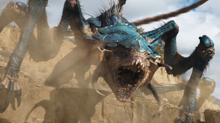 Otherworldly horror monster—cut its body into pieces and it still won’t die; a giant maw devours all