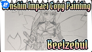 [Genshin Impact Copy Painting] Draw a Cute Beelzebul in 80 mins~ Feel the Thunder!_2