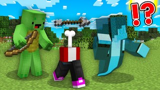 Ghost Speedrunner VS Hunter in Minecraft JJ and Mikey Challenge Pranks Cash and Nico - Maizen Zoey