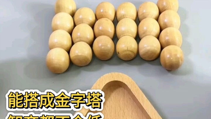 Anyone who can build a pyramid with these beads must have a high IQ