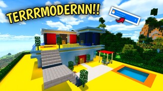 WAWW!! RUMAH INI DESAINNYA KEREN BANGET DAN BANYAK REDSTONE NYA! - Map Showcase Minecraft #89