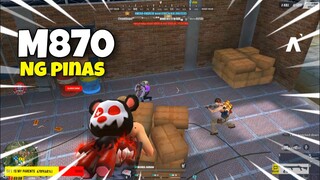 SAVAGE M870! 18 SQUAD KILLS WITH GODLIKE PLATINA AND OMEGA ANDREW [ ROS TAGALOG ]