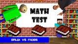 Monster School : BALDI MATH TEST CHALLENGE - Minecraft Animation