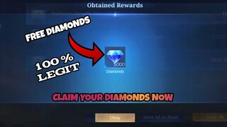 CLAIM YOUR FREE MLBB DIAMONDS EVERY WEEK  IN LEGIT WAY || MOBILE LEGENDS DIAMONDS