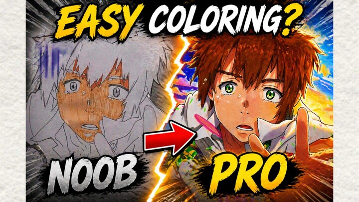 NOOB vs PRO Anime Coloring (Bedanya GILA!)”