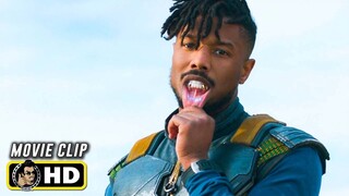 BLACK PANTHER Clip - "Outsider" (2018) Michael B. Jordan