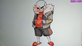 How To Draw Fell Sans Undertale Au  Cách vẽ Fell Xans Đơn Giản Nhất